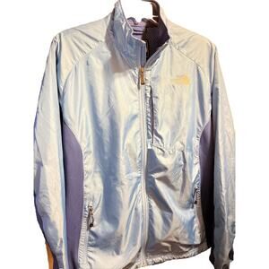 The North Face Women’s L Blue Long Sleeve Full Zip Polyester Windbreaker Jacket